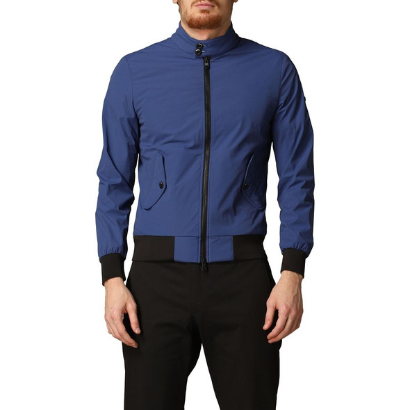 Elegant Blue Bielastic Bomber Jacket Elegant Blue Bielastic Bomber Jacket