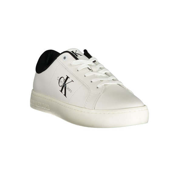 White Polyester Sneaker CA-25087 White Polyester Sneaker CA-25087