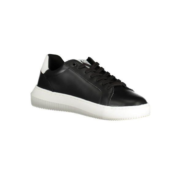 Sleek Black Lace-Up Sports Sneakers Sleek Black Lace-Up Sports Sneakers