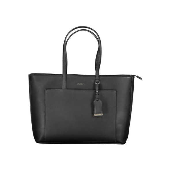 Calvin Klein Black Polyester Handbag CA-26003 Calvin Klein Black Polyester Handbag CA-26003
