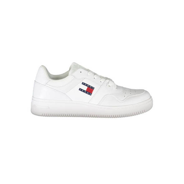 Tommy Hilfiger White Leather Men Sneaker TO-26834 Tommy Hilfiger White Leather Men Sneaker TO-26834
