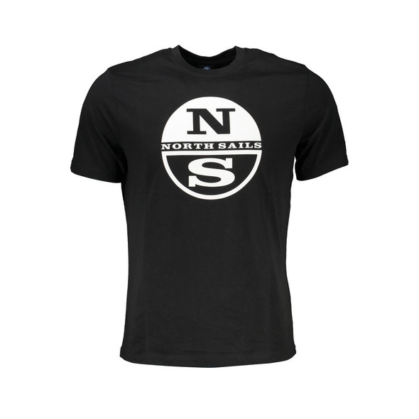 North Sails Black Cotton T-Shirt NO-27254 North Sails Black Cotton T-Shirt NO-27254