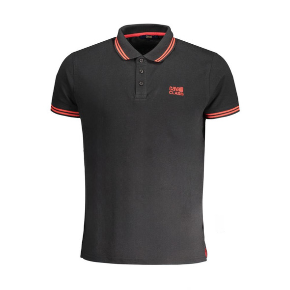 Black Cotton Polo Shirt CA-30274 Black Cotton Polo Shirt CA-30274