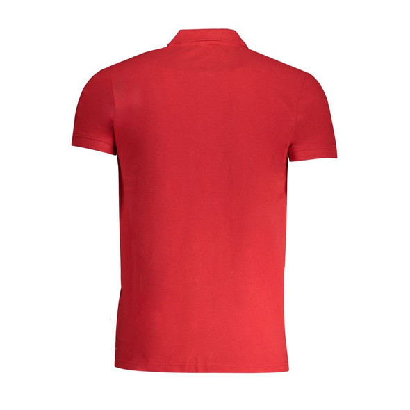 Cavalli Class Red Cotton Polo Shirt CA-30272 Cavalli Class Red Cotton Polo Shirt CA-30272