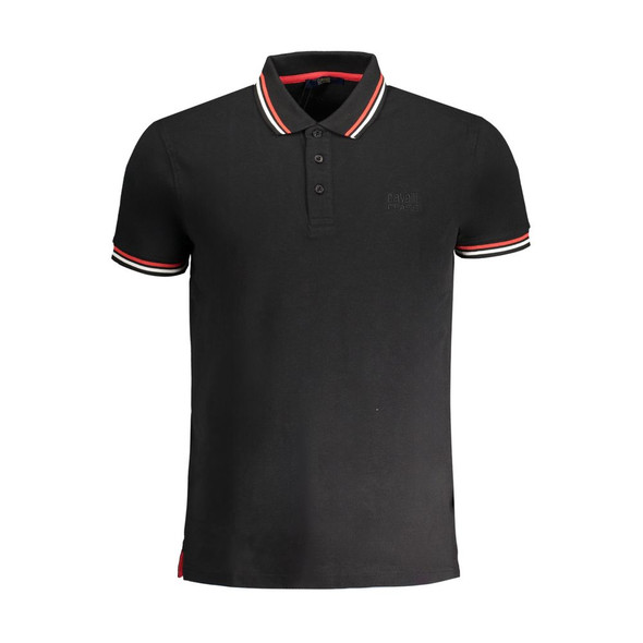 Black Cotton Polo Shirt CA-30276 Black Cotton Polo Shirt CA-30276