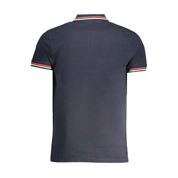 Cavalli Class Blue Cotton Polo Shirt CA-30281 Cavalli Class Blue Cotton Polo Shirt CA-30281