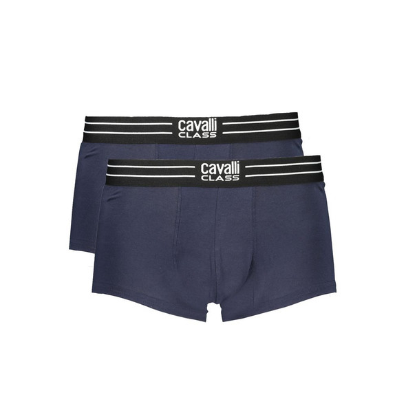 Cavalli Class Blue Cotton Men Boxer Cavalli Class Blue Cotton Men Boxer