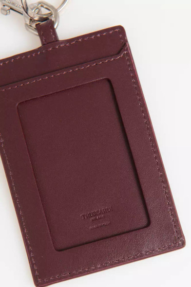 Trussardi Brown Leather Men Badge Holder Trussardi Brown Leather Men Badge Holder