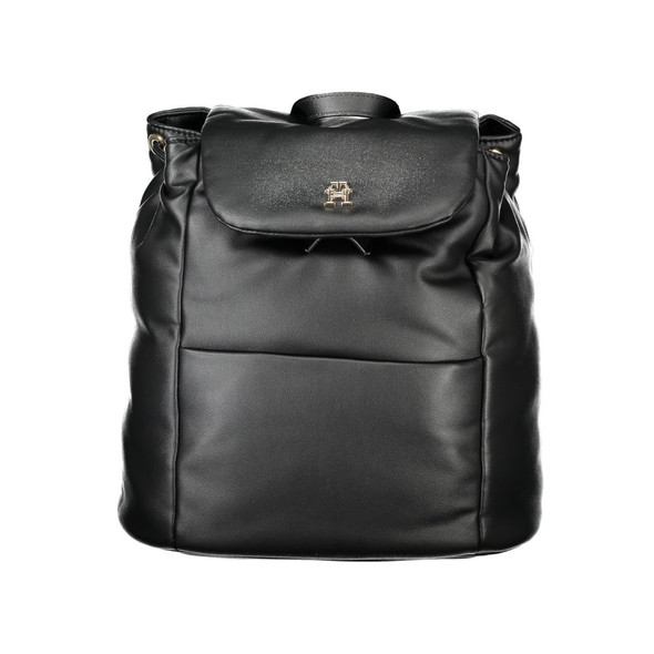 Black Polyester Women Backpack Black Polyester Women Backpack
