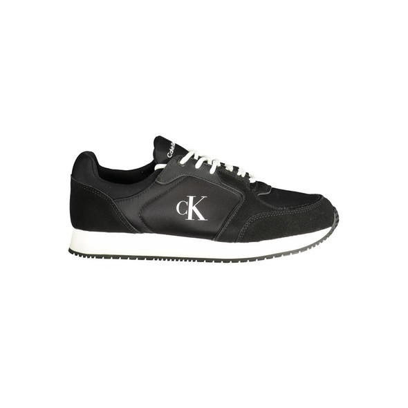Calvin Klein Black Polyethylene Men Sneaker CA-34289 Calvin Klein Black Polyethylene Men Sneaker CA-34289