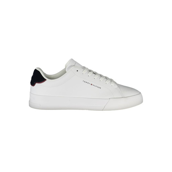 Tommy Hilfiger White Polyethylene Men Sneaker TO-35334 Tommy Hilfiger White Polyethylene Men Sneaker TO-35334