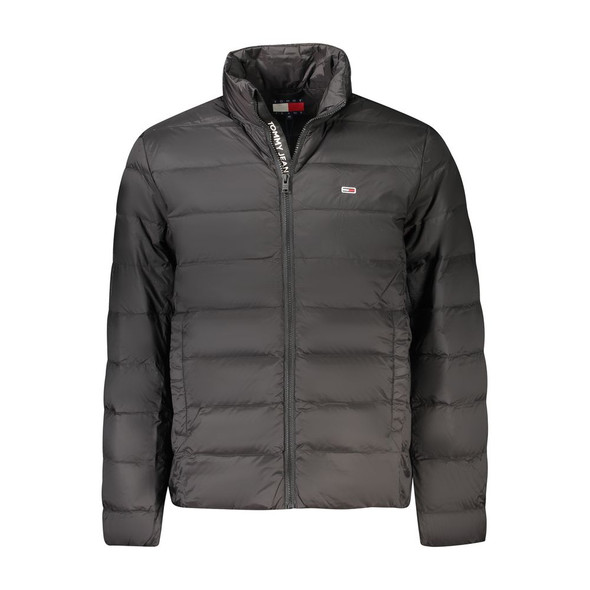 Black Polyamide Men Jacket TO-35359 Black Polyamide Men Jacket TO-35359