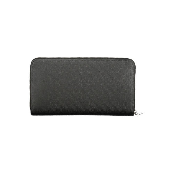 Calvin Klein Black Polyester Women Wallet CA-36305 Calvin Klein Black Polyester Women Wallet CA-36305