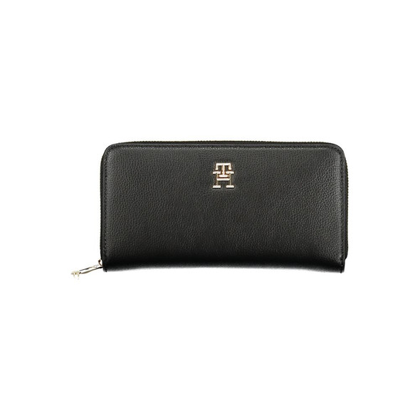 Black Polyethylene Women Wallet TO-36339 Black Polyethylene Women Wallet TO-36339