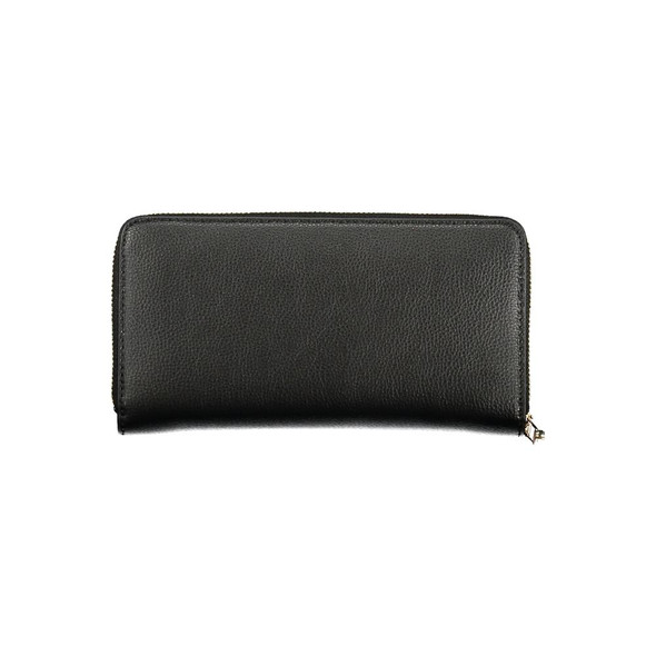 Black Polyethylene Women Wallet TO-36339 Black Polyethylene Women Wallet TO-36339