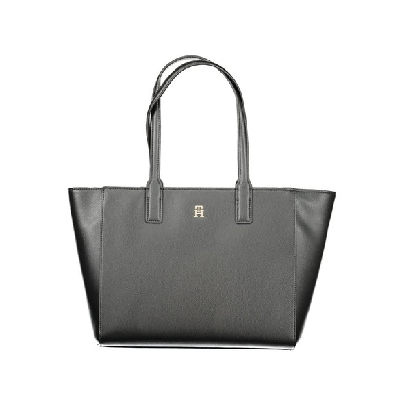 Black Recycled Polyester Women Handbag Black Recycled Polyester Women Handbag