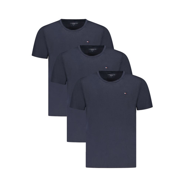 Tommy Hilfiger Blue Cotton T-Shirt TO-36595 Tommy Hilfiger Blue Cotton T-Shirt TO-36595