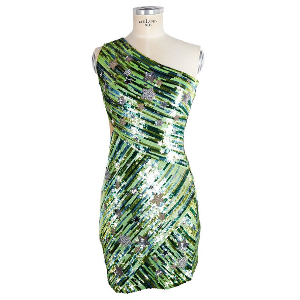 Elisabetta Franchi Green Polyamide Women Dress Elisabetta Franchi Green Polyamide Women Dress