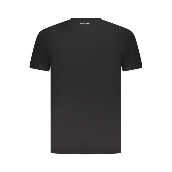 Trussardi Black Cotton Men T-Shirt Trussardi Black Cotton Men T-Shirt