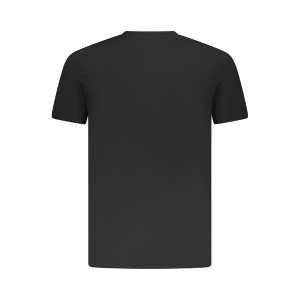 Cavalli Class Black Cotton Men T-Shirt CA-36712 Cavalli Class Black Cotton Men T-Shirt CA-36712