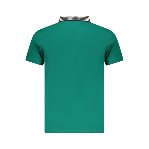 Cavalli Class Green Cotton Men Polo Shirt CA-36673 Cavalli Class Green Cotton Men Polo Shirt CA-36673