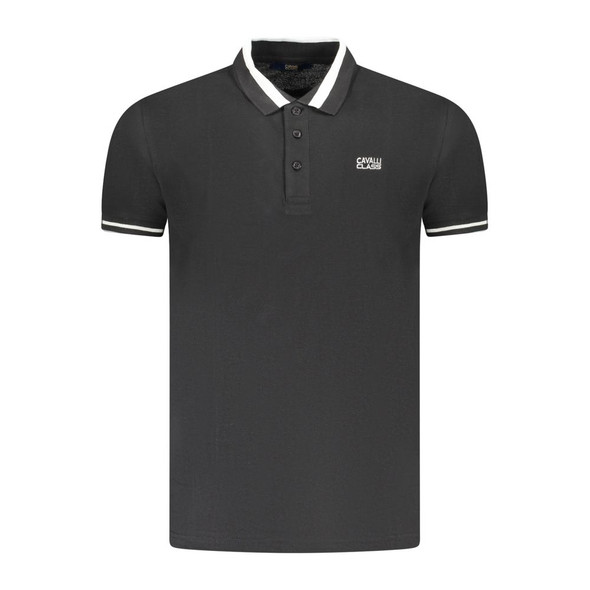 Black Cotton Men Polo Shirt CA-36693 Black Cotton Men Polo Shirt CA-36693