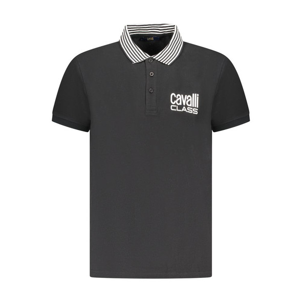 Black Cotton Men Polo Shirt CA-36703 Black Cotton Men Polo Shirt CA-36703