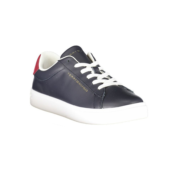 Blue Leather Women Sneaker Blue Leather Women Sneaker