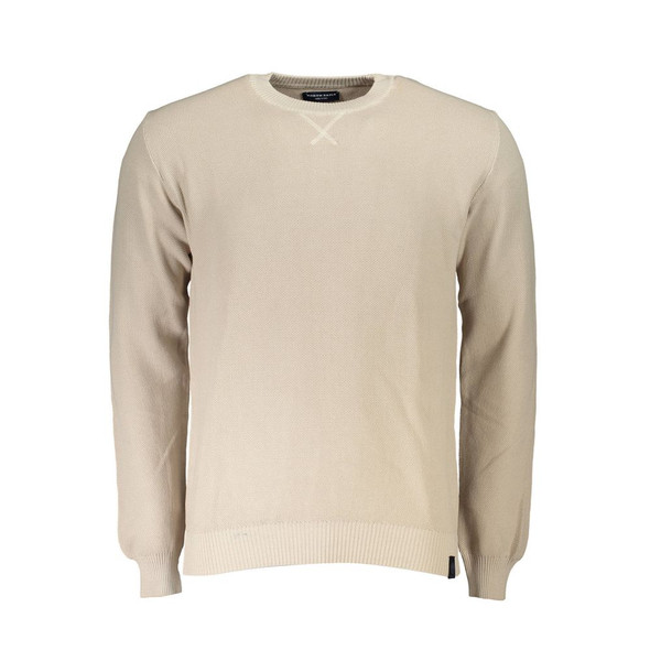 Beige Cotton Men Sweater NO-36817 Beige Cotton Men Sweater NO-36817