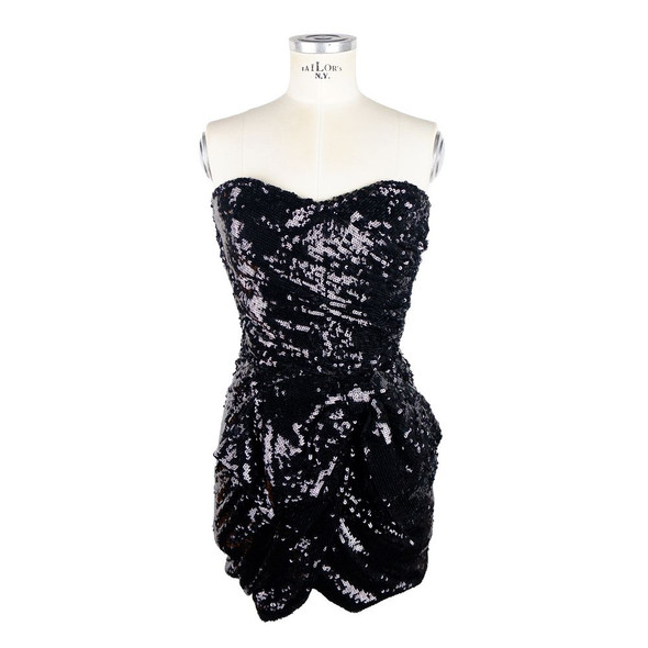 Elisabetta Franchi Black Polyamide Women Dress Elisabetta Franchi Black Polyamide Women Dress