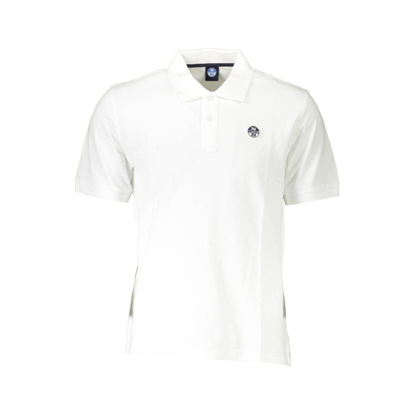 North Sails White Cotton Men Polo Shirt NO-37228 North Sails White Cotton Men Polo Shirt NO-37228