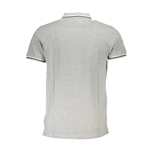 Cavalli Class Brown Cotton Men Polo Shirt CA-37779 Cavalli Class Brown Cotton Men Polo Shirt CA-37779