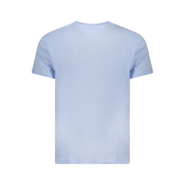 Tommy Hilfiger Blue Cotton Men T-Shirt TO-38466 Tommy Hilfiger Blue Cotton Men T-Shirt TO-38466
