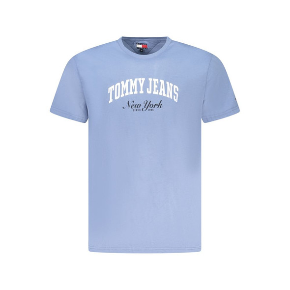 Tommy Hilfiger Blue Cotton Men T-Shirt TO-38472 Tommy Hilfiger Blue Cotton Men T-Shirt TO-38472