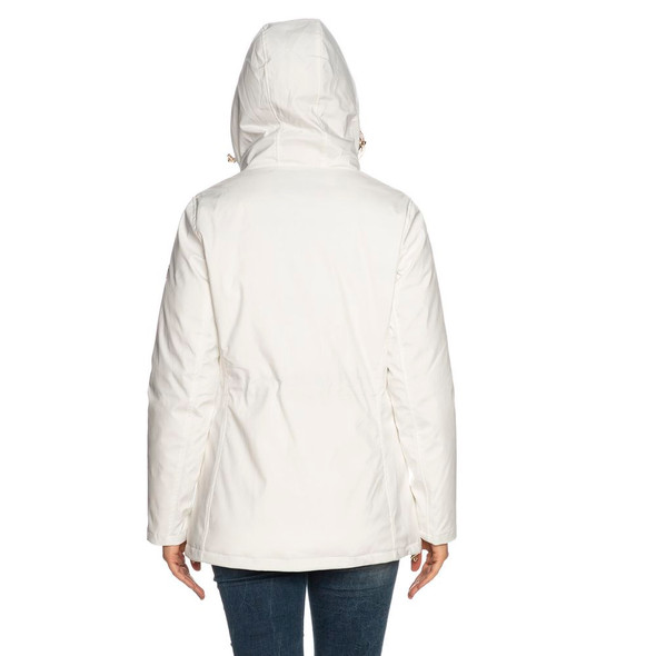 White Polyester Women's Jacket White Polyester Women's Jacket