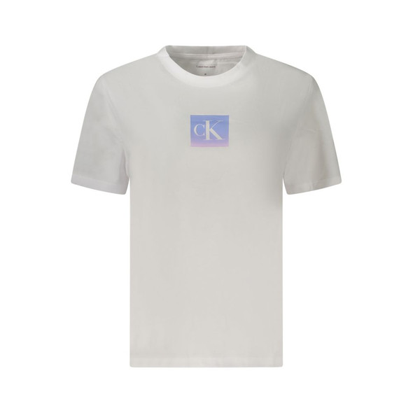 Calvin Klein White Cotton Tops & T-Shirt CA-39010 Calvin Klein White Cotton Tops & T-Shirt CA-39010
