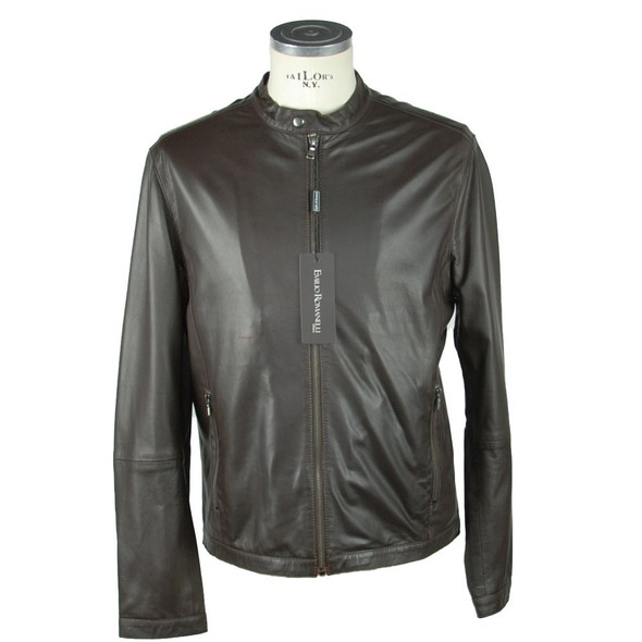Emilio Romanelli Elegant Leather Jacket Emilio Romanelli Elegant Leather Jacket
