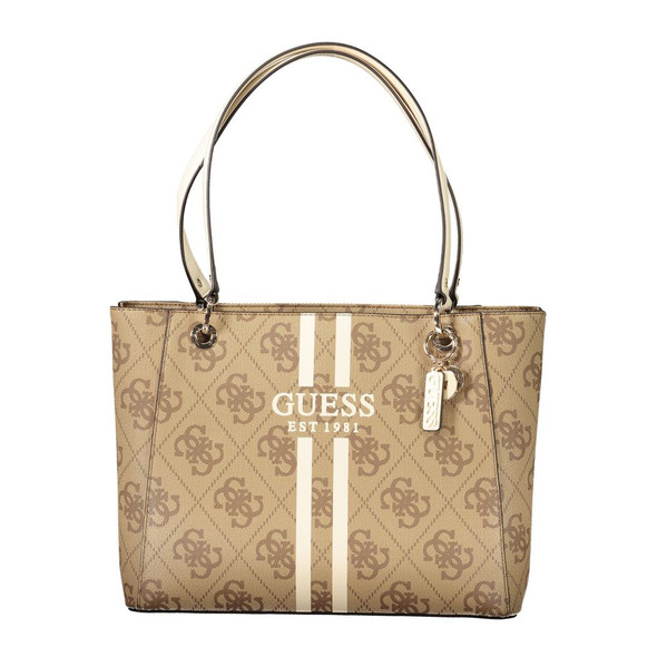Guess Jeans Beige Polyethylene Women Handbag GU-39281 Guess Jeans Beige Polyethylene Women Handbag GU-39281