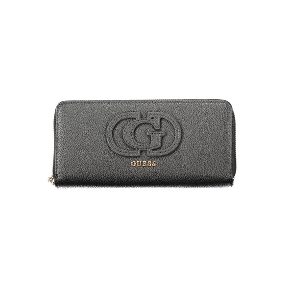 Guess Jeans Black Polyethylene Women Wallet GU-39297 Guess Jeans Black Polyethylene Women Wallet GU-39297