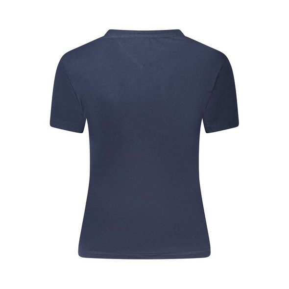 Blue Cotton Women T-Shirt TO-39317 Blue Cotton Women T-Shirt TO-39317