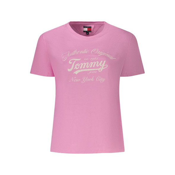 Pink Cotton Women T-Shirt TO-39326 Pink Cotton Women T-Shirt TO-39326