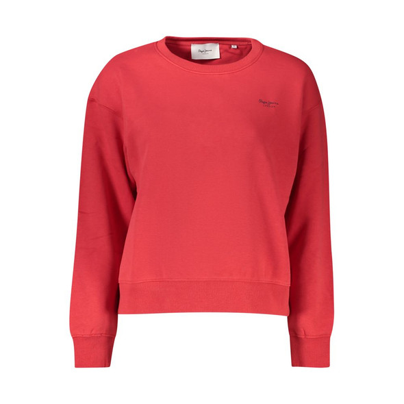Pepe Jeans Red Cotton Women Sweater Pepe Jeans Red Cotton Women Sweater