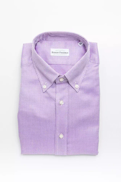 Robert Friedman Multicolor Cotton Men Shirt Robert Friedman Multicolor Cotton Men Shirt