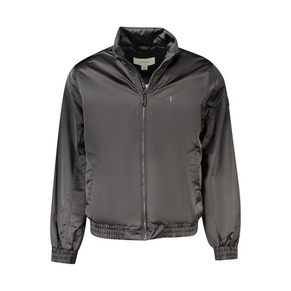 Calvin Klein Black Polyester Men Jacket Calvin Klein Black Polyester Men Jacket