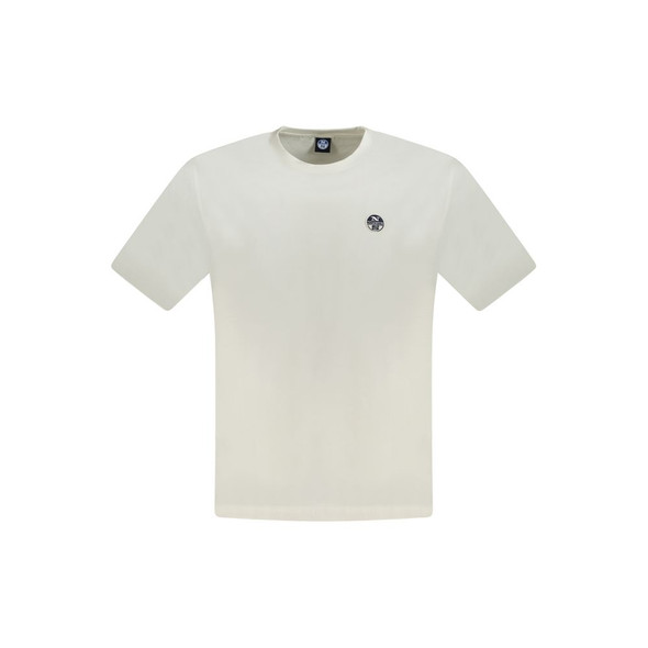 North Sails White Cotton Men T-Shirt NO-33747 North Sails White Cotton Men T-Shirt NO-33747