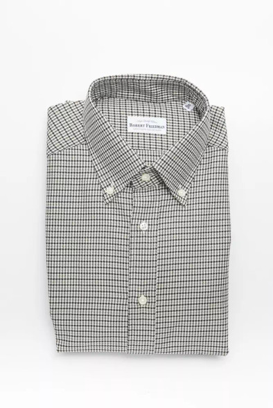 Robert Friedman Beige Cotton Men's Shirt Robert Friedman Beige Cotton Men's Shirt