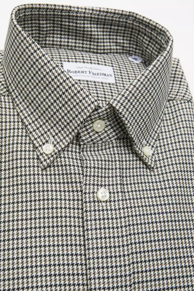 Robert Friedman Beige Cotton Men's Shirt Robert Friedman Beige Cotton Men's Shirt