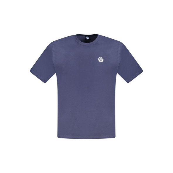 North Sails Blue Cotton Men T-Shirt NO-33745 North Sails Blue Cotton Men T-Shirt NO-33745