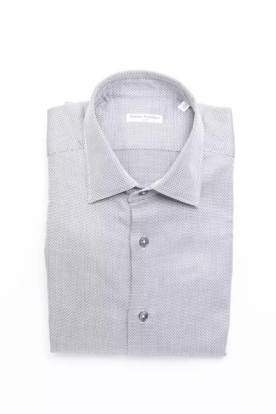 Robert Friedman Beige Cotton Men Shirt Robert Friedman Beige Cotton Men Shirt