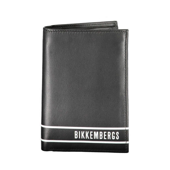 Bikkembergs Black Leather Wallet Bikkembergs Black Leather Wallet